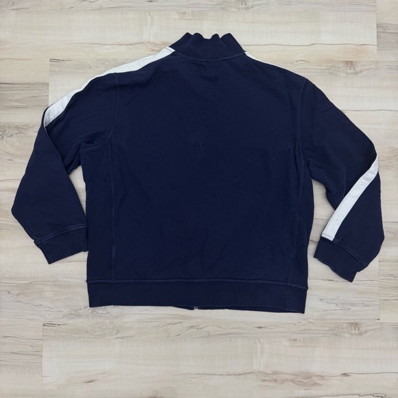 Polo Ralph Lauren Men’s Track Jacket Vintage Navy with White Jacket Sz 2XL - Picture 5 of 6